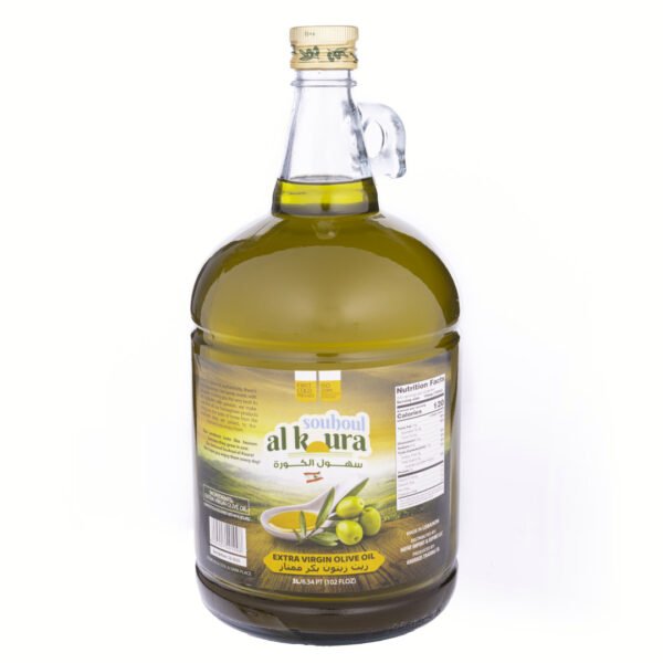 Souhoul Al Koura Extra Virgin Olive Oil (3L) 4ct Glass